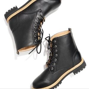 BRYCEN feaux leather lace up Booties from Vici
